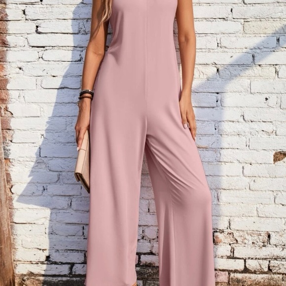 Solid Wide Leg Cami Jumpsuit *NEW* - Picture 3 of 7